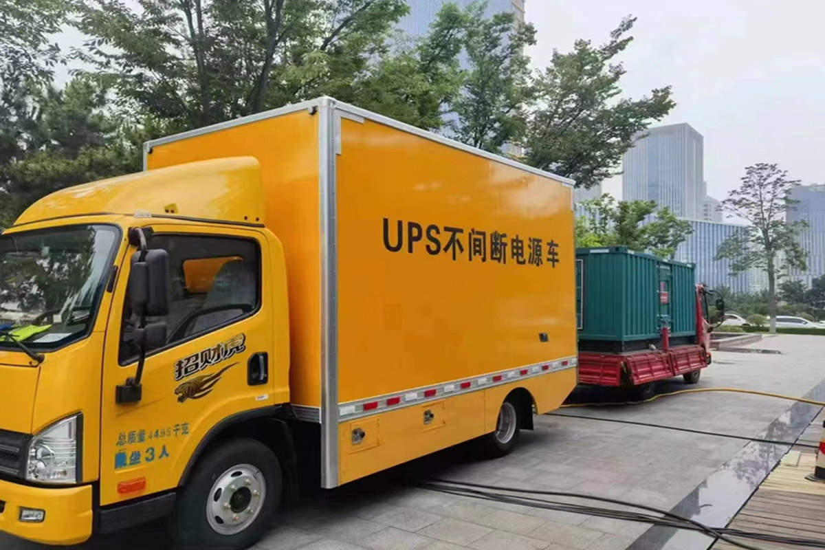 松溪发电机租赁施工现场